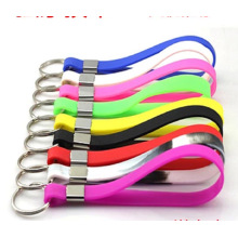 Popular and Debossed Logo Silicone Keychain